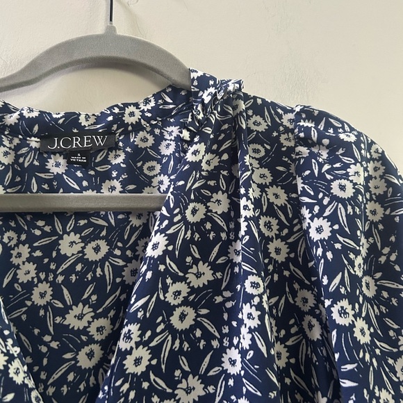 J.crew floral ruffled blouse small - Picture 2 of 5